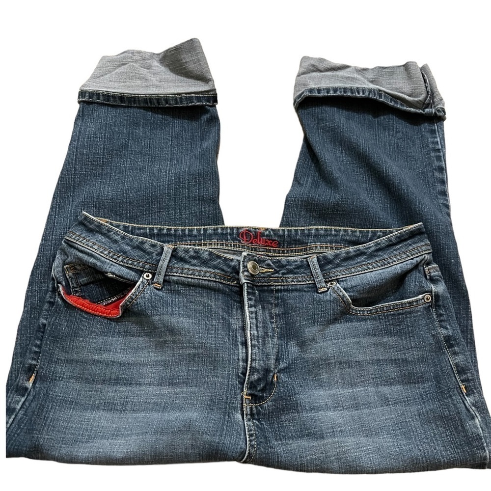 Deluxe by L.A. Blues Cuffed Ankle Jeans Women’s Size 14​​​​​​